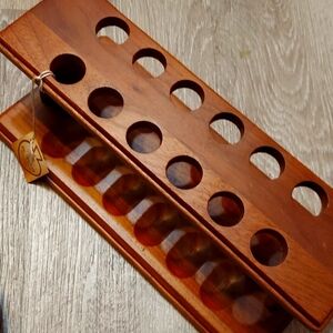 Antique desk organizer. "New" with tags. Hand crafted using genuine walnut.